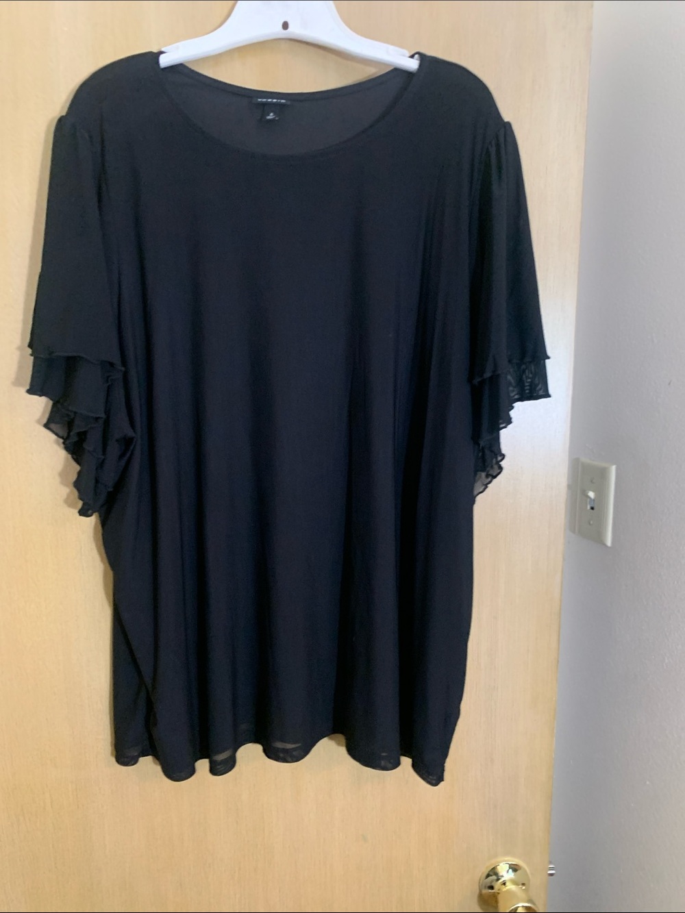 🖤TORRID PLUS SIZE 4 Black Women's Short Sleeve MESH Top - Classic Everyday Tee🖤